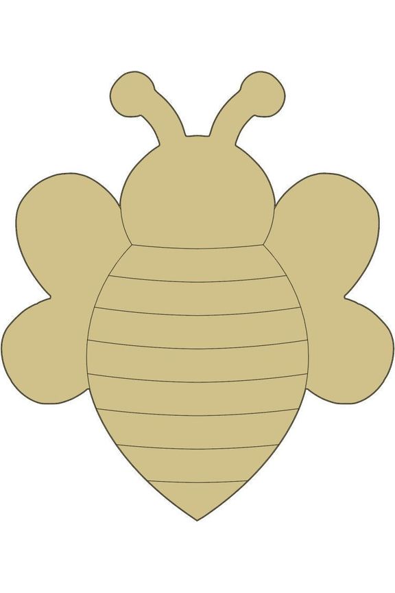 Shop For 12" Unpainted MDF Bumble Bee Wooden Cut Out