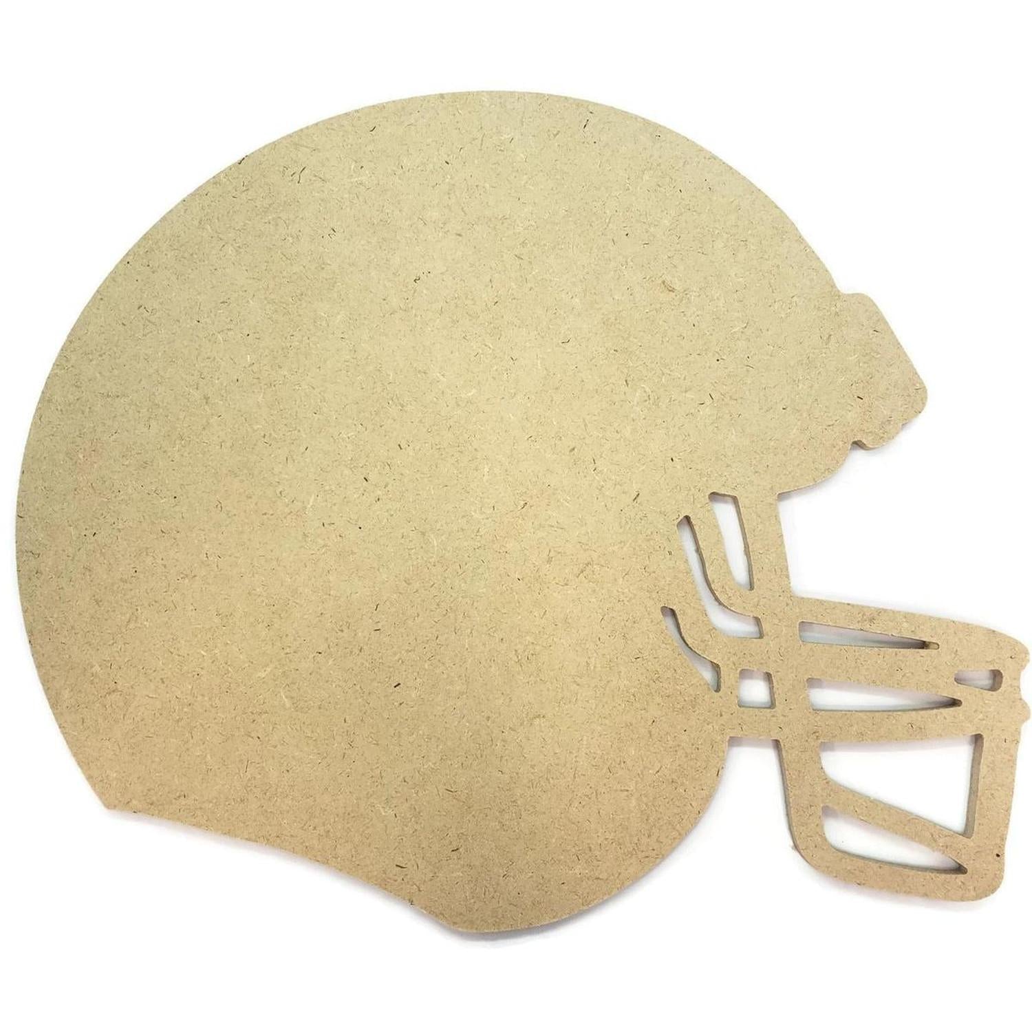 Shop For 12" Unpainted MDF Football Helmet Cutout at Michelle's aDOORable Creations