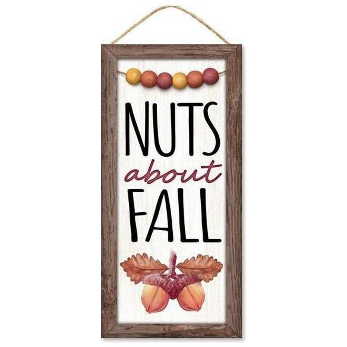Shop For 12" Wood Sign: Nuts About Fall at Michelle's aDOORable Creations
