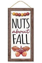 Shop For 12" Wood Sign: Nuts About Fall AP7228