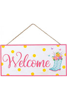 Shop For 12" Wood Sign: Welcome Boots AP8911