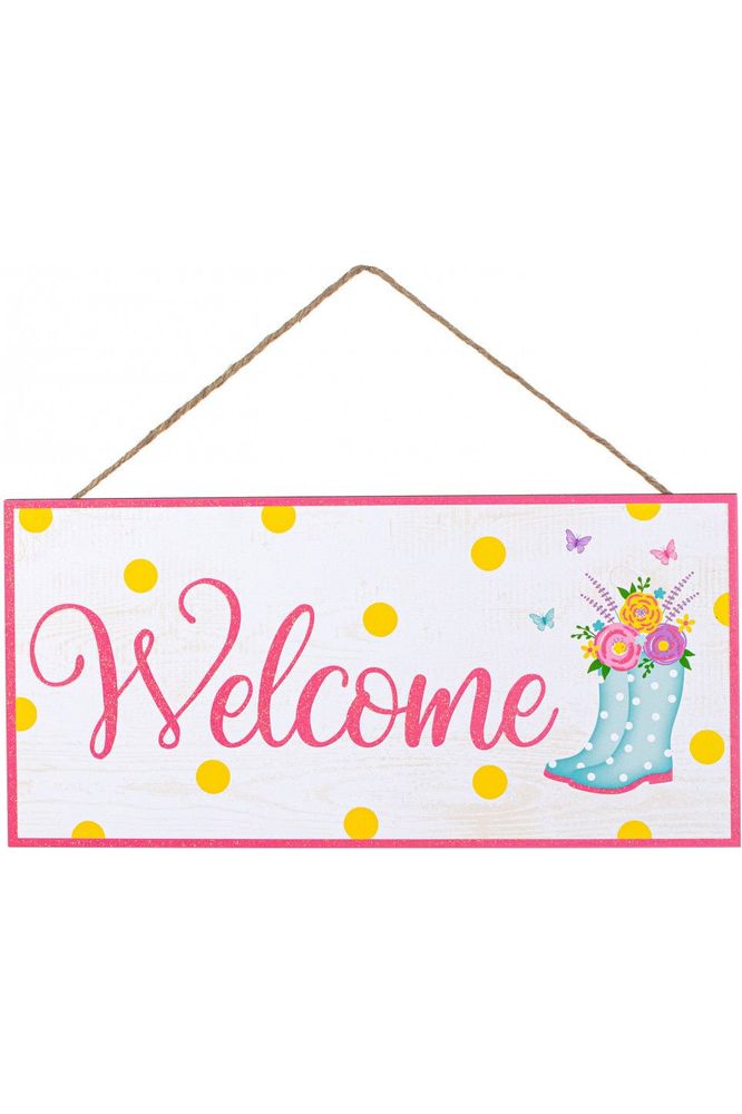 Shop For 12" Wood Sign: Welcome Boots AP8911