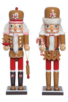 12" Wooden Gingerbread Nutcracker - Michelle's aDOORable Creations - Christmas Decor