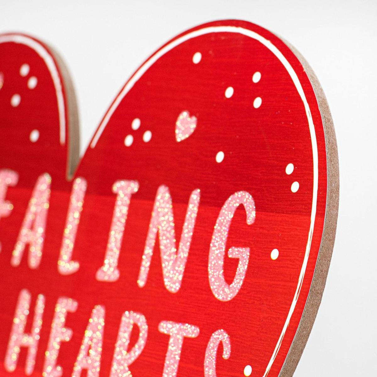 Shop For 12" Wooden Heart Sign: Stealing Hearts Cupid at Michelle's aDOORable Creations
