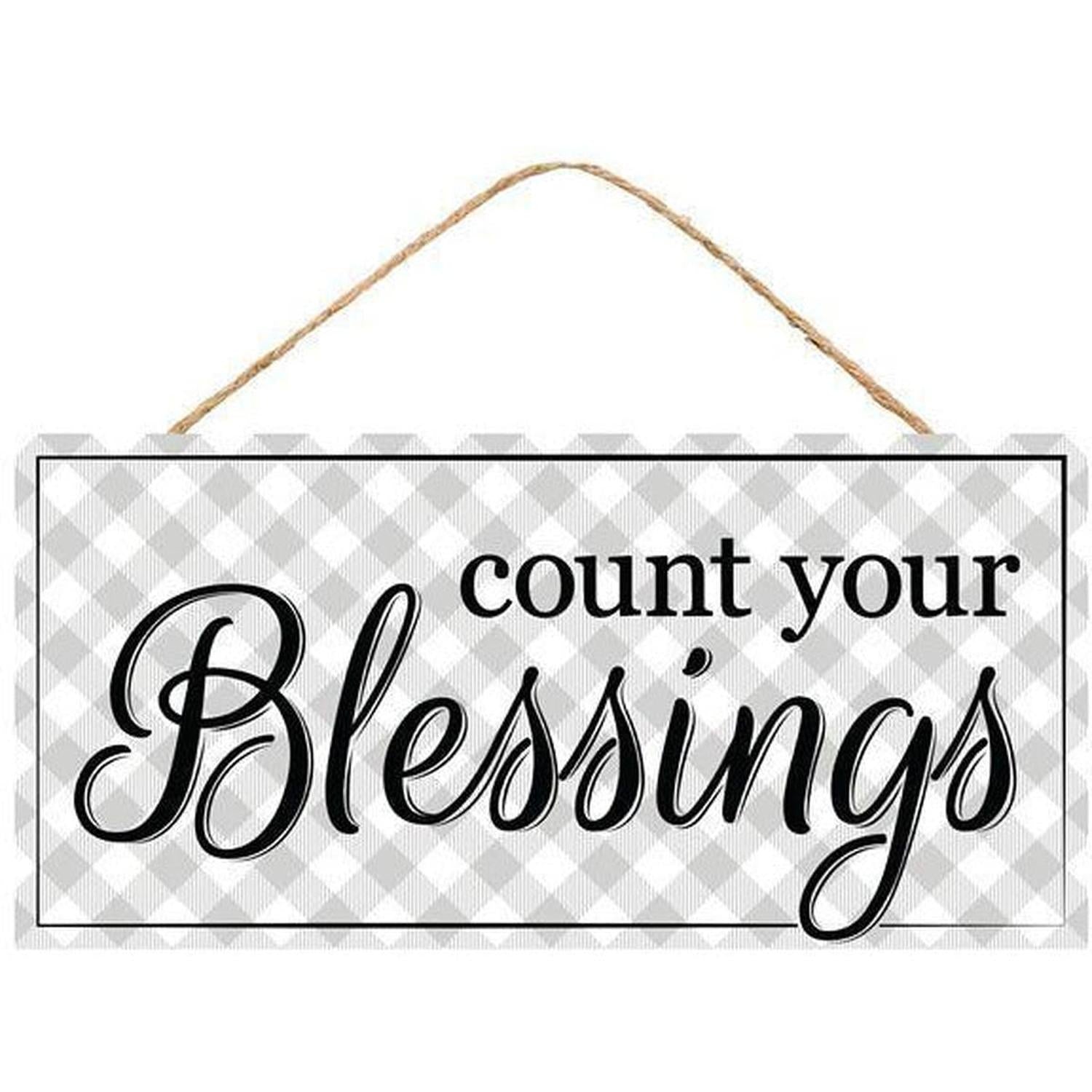 Shop For 12" Wooden Sign: Count Your Blessings at Michelle's aDOORable Creations