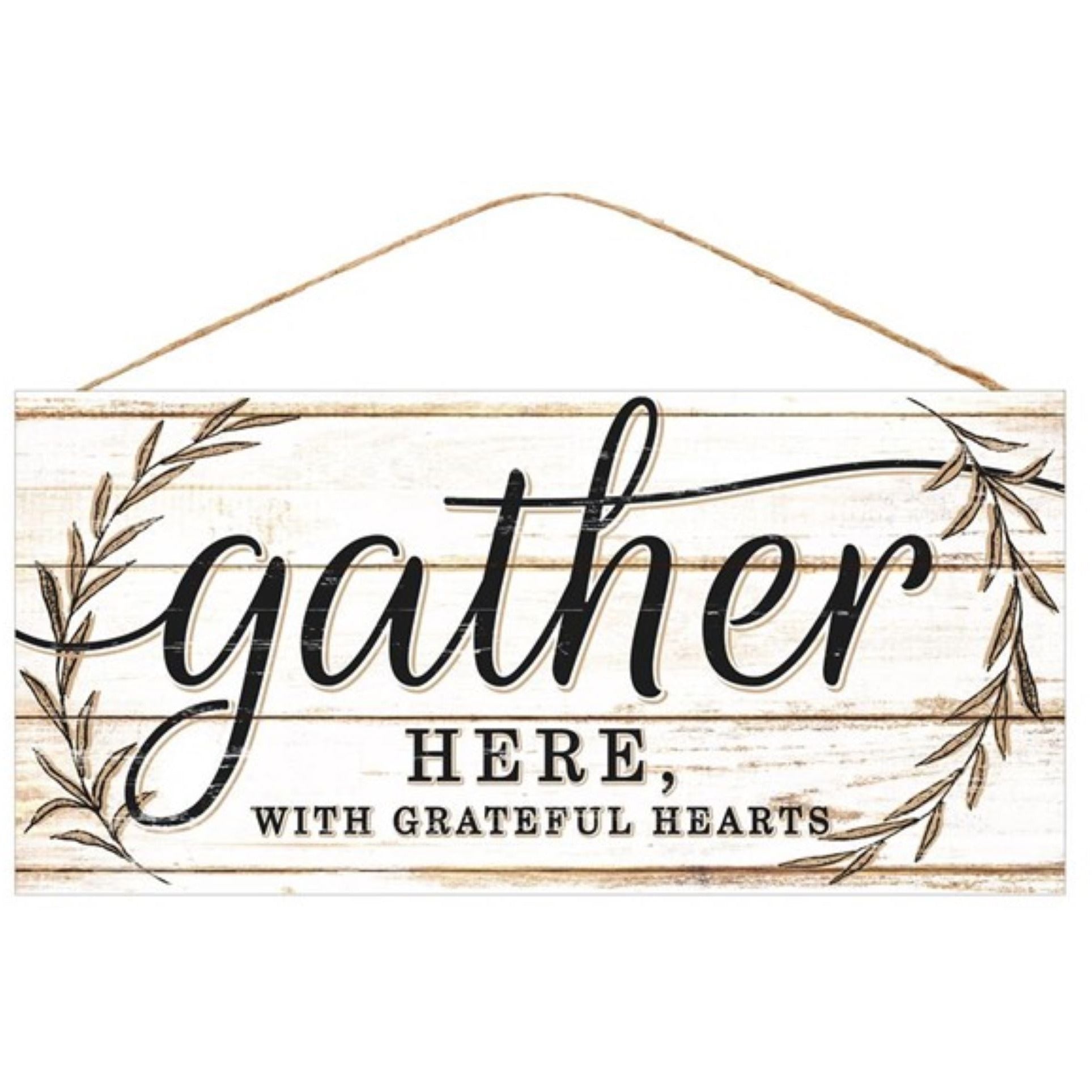 Shop For 12" Wooden Sign: Gather Here at Michelle's aDOORable Creations