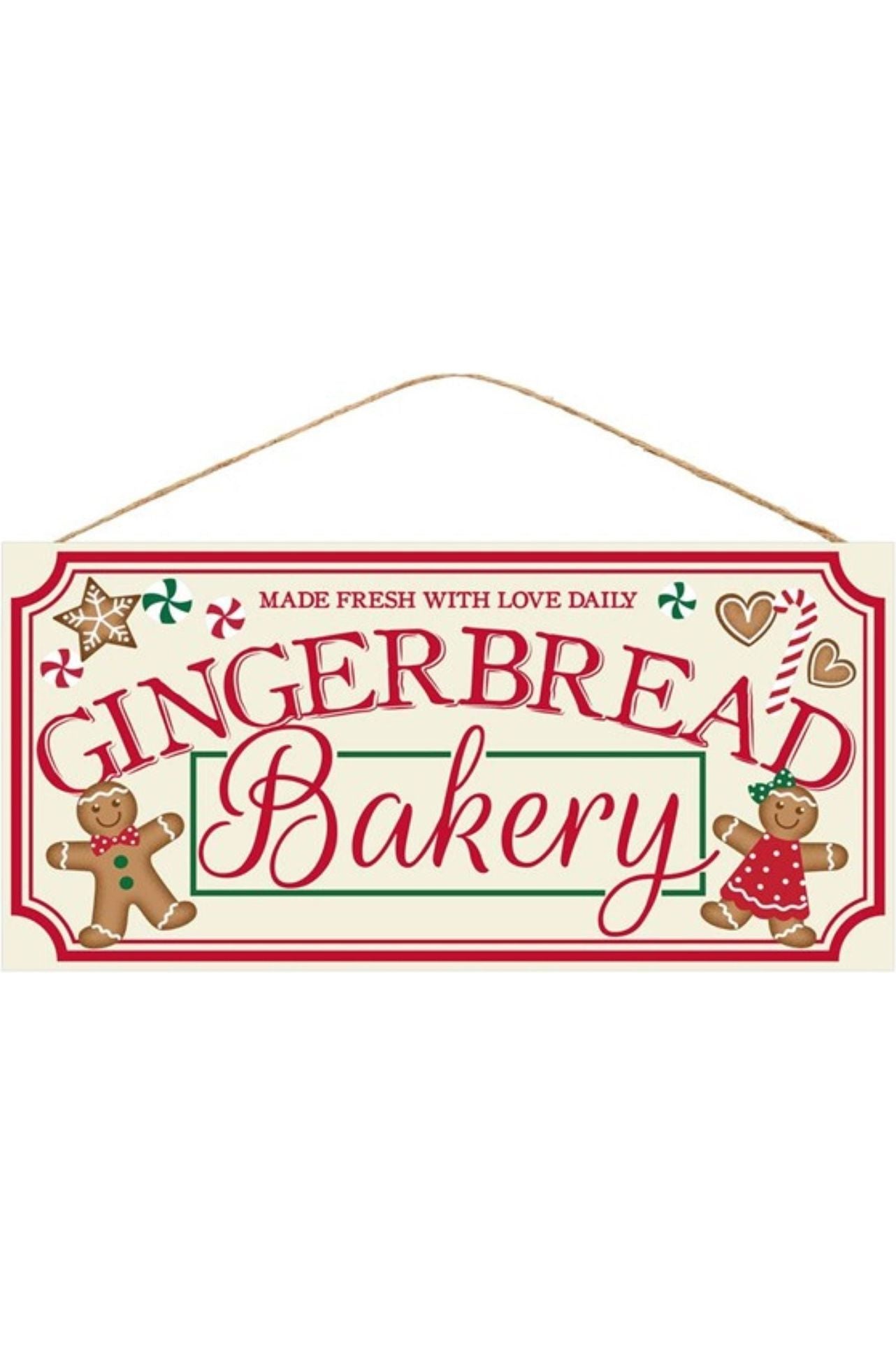 12" Wooden Sign: Gingerbread Bakery - Michelle's aDOORable Creations - Wooden/Metal Signs