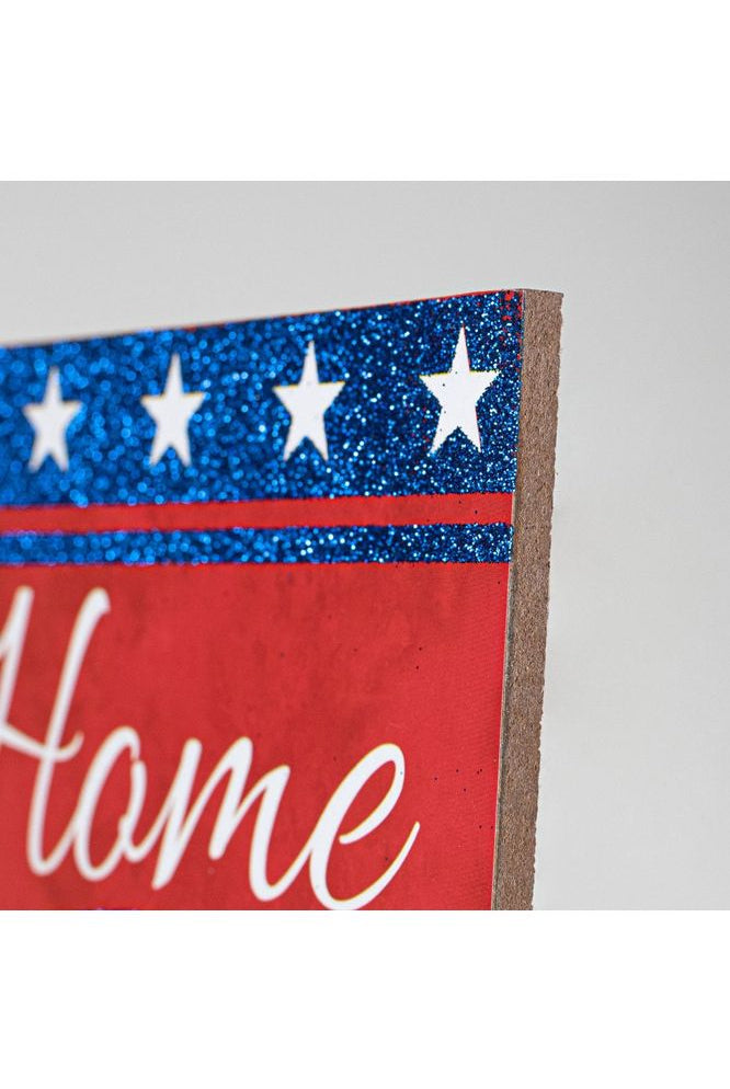 Shop For 12" Wooden Sign: Home of The Free AP8877