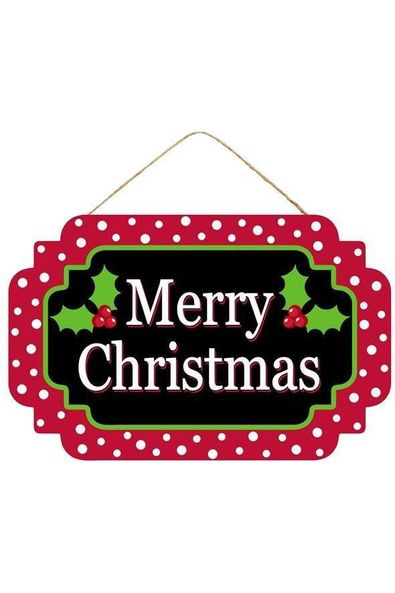 12" Wooden Sign: Merry Christmas - Michelle's aDOORable Creations - Wooden/Metal Signs