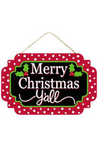 Shop For 12" Wooden Sign: Merry Christmas Yall AP8302