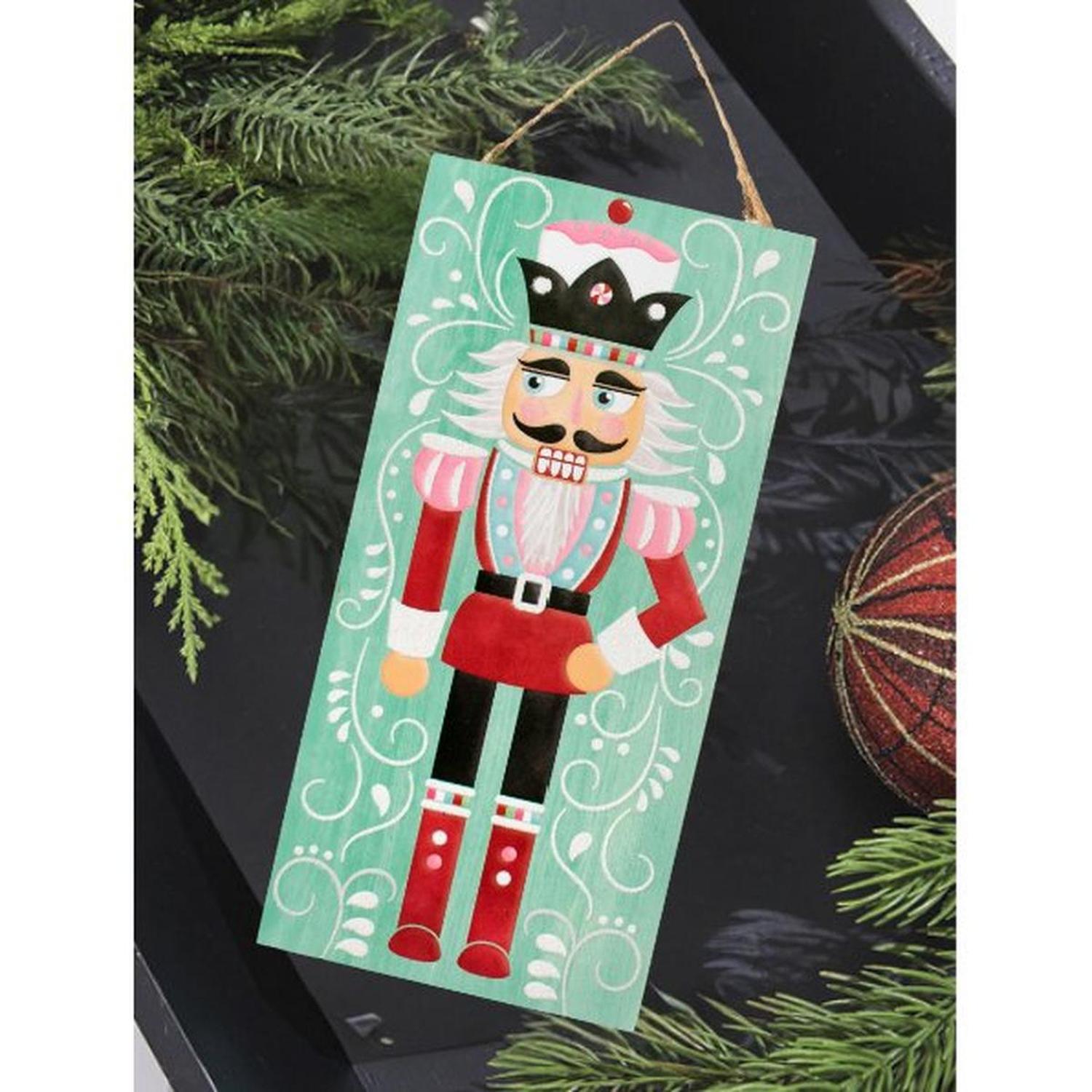 Shop For 12" Wooden Sign: Nutcracker Mint Green at Michelle's aDOORable Creations