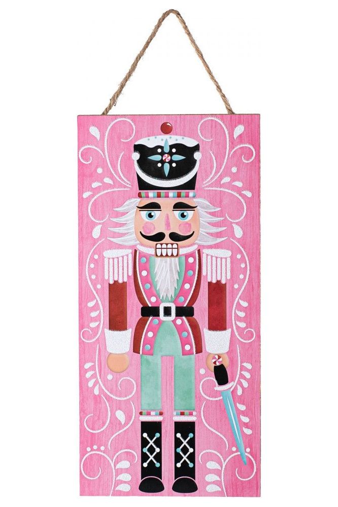 Shop For 12" Wooden Sign: Nutcracker Pink at Michelle's aDOORable Creations