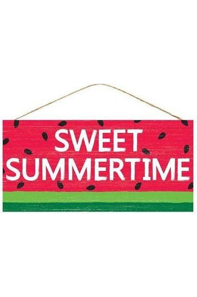 Shop For 12" Wooden Sign: Sweet Summertime/Watermelon at Michelle's aDOORable Creations