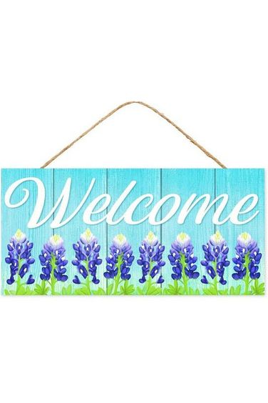 Shop For 12" Wooden Sign: Welcome Bluebonnets AP7267