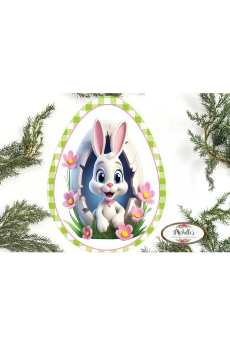 Shop For 12in Waterproof Sign: Cracked Easter Bunny Egg