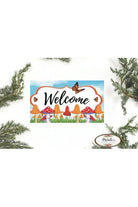 12in Waterproof Sign: Welcome Monarch Mushroom Sign - Michelle's aDOORable Creations - Signature Signs