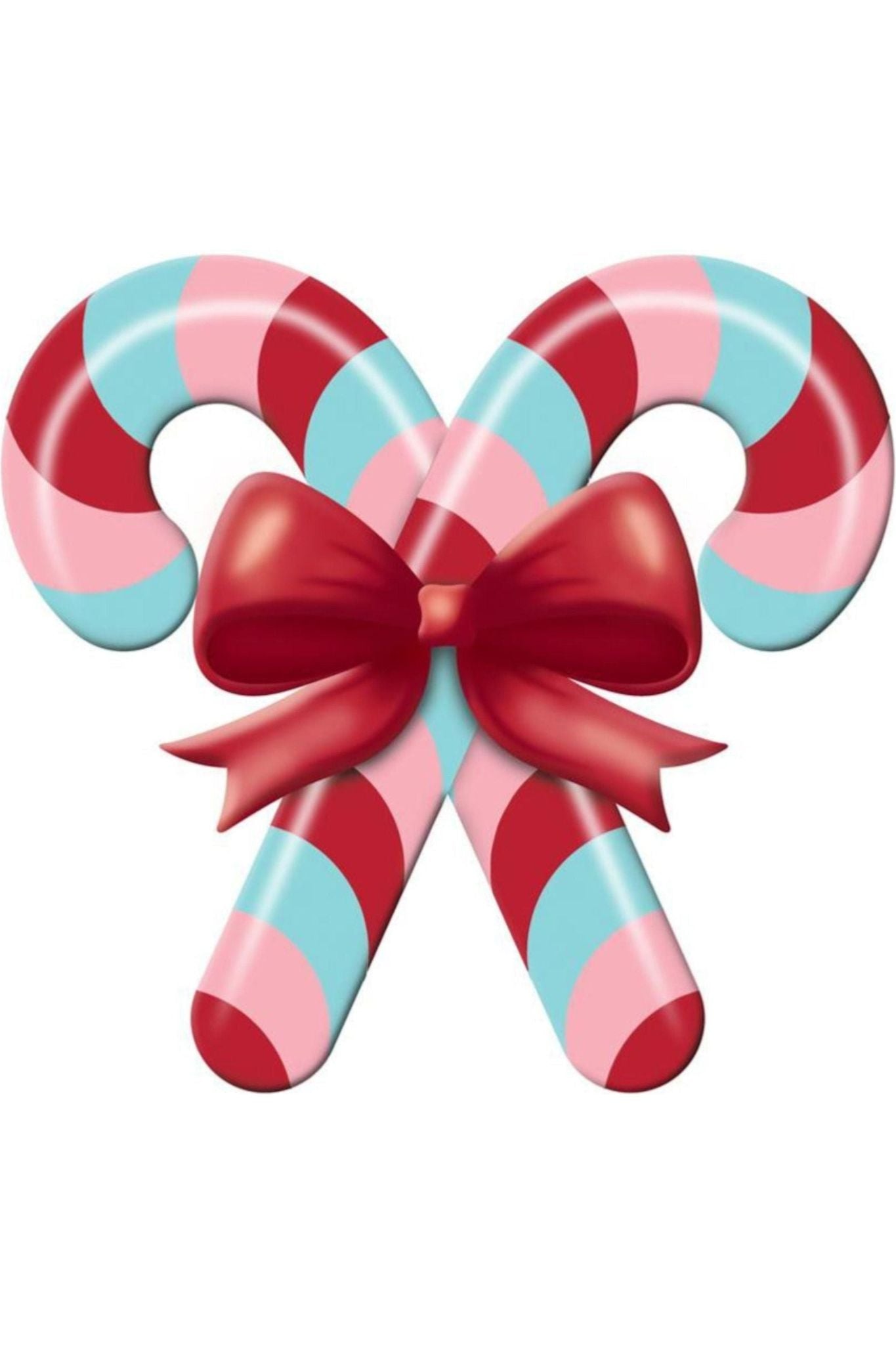 Shop For 13" Metal Embossed Candy Canes: Pink/Ice Blue MD136592