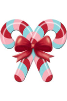 Shop For 13" Metal Embossed Candy Canes: Pink/Ice Blue MD136592