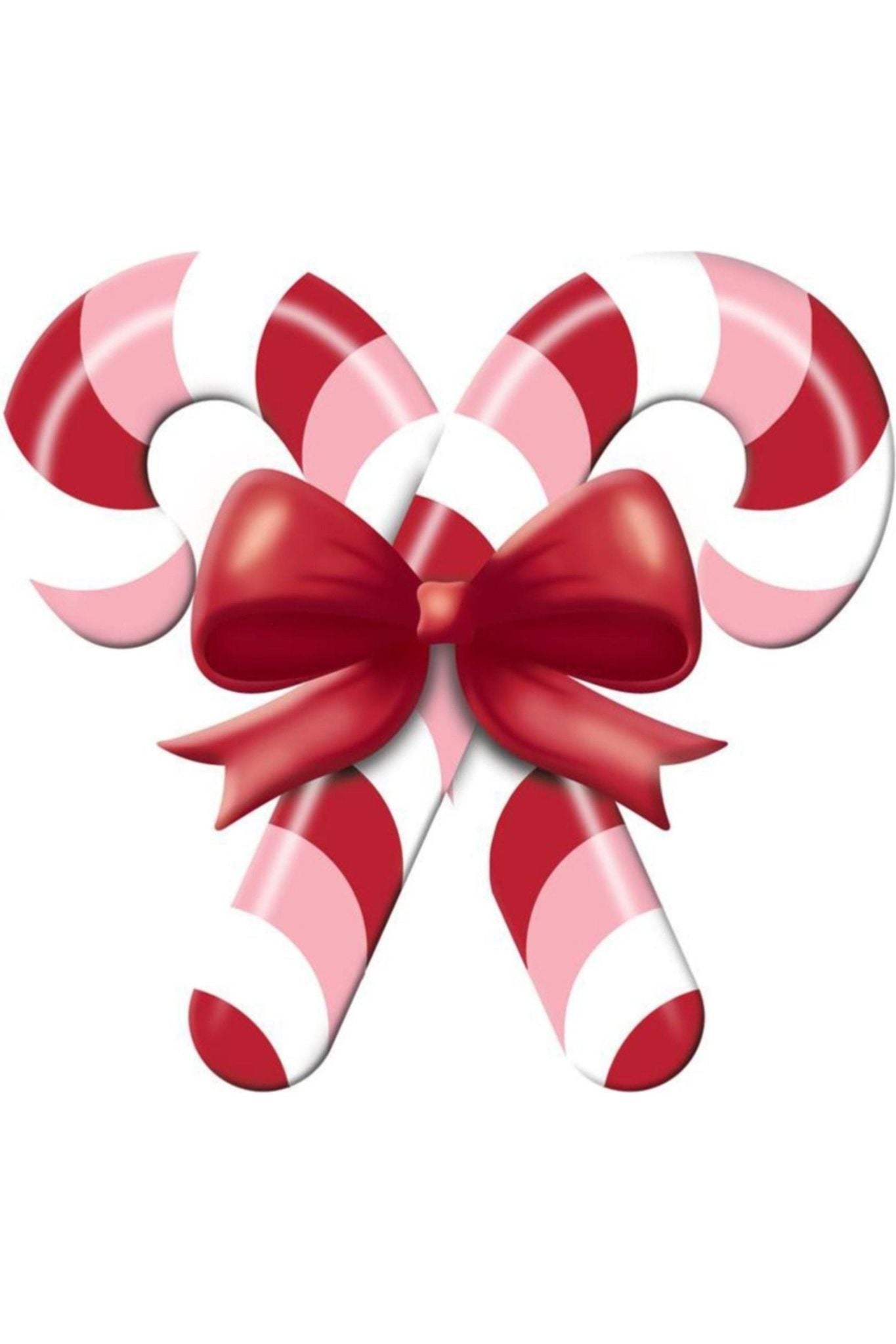 Shop For 13" Metal Embossed Candy Canes: Pink/Red MD136593
