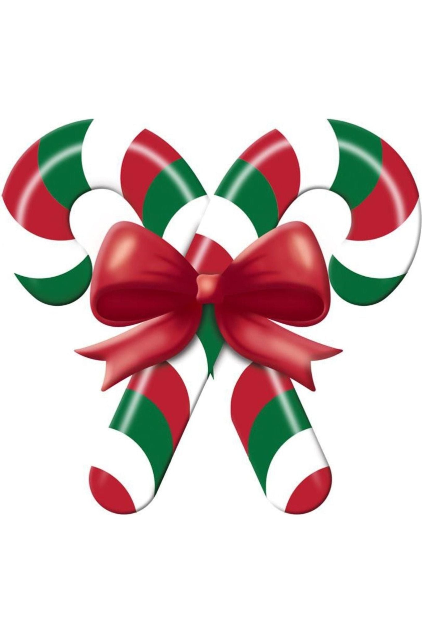 Shop For 13" Metal Embossed Candy Canes: Red/Green MD136583