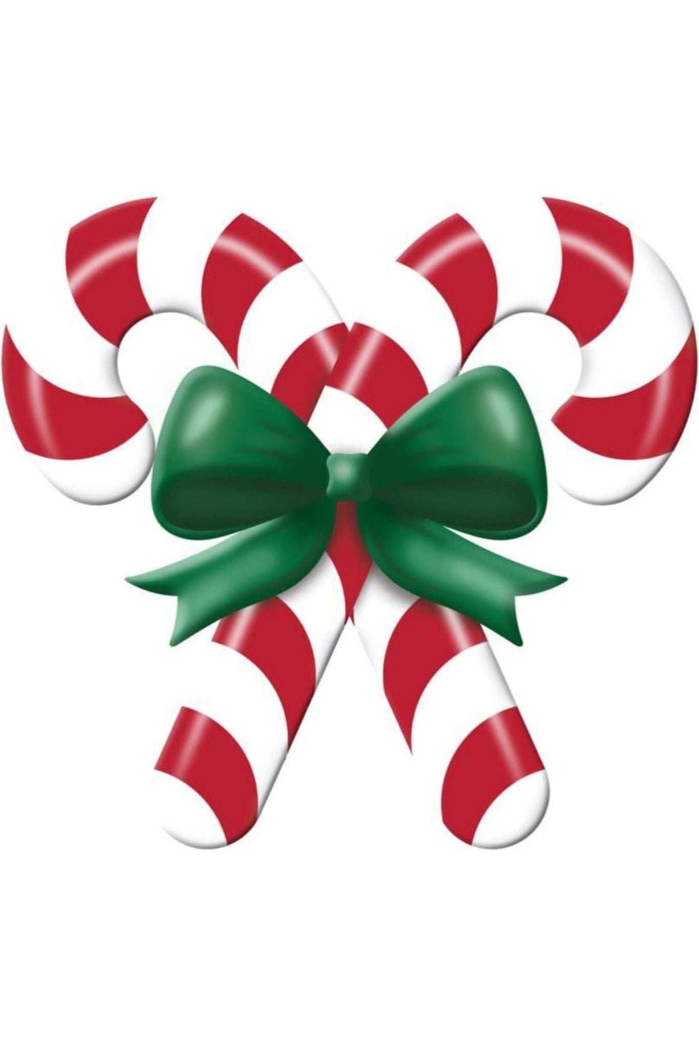 Shop For 13" Metal Embossed Candy Canes: Red/White MD136594