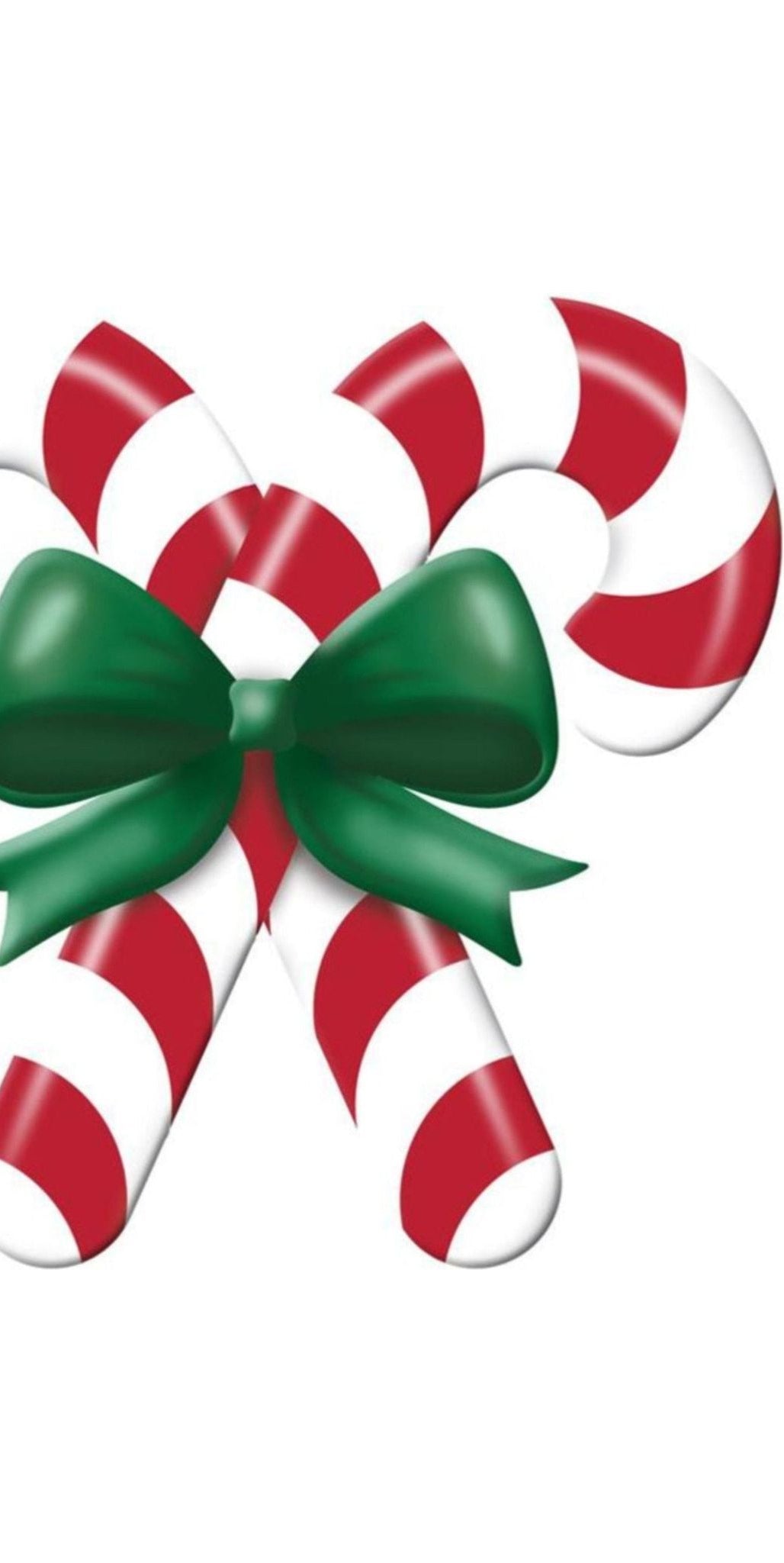 13" Metal Embossed Candy Canes: Red/White - Michelle's aDOORable Creations - Wooden/Metal Signs