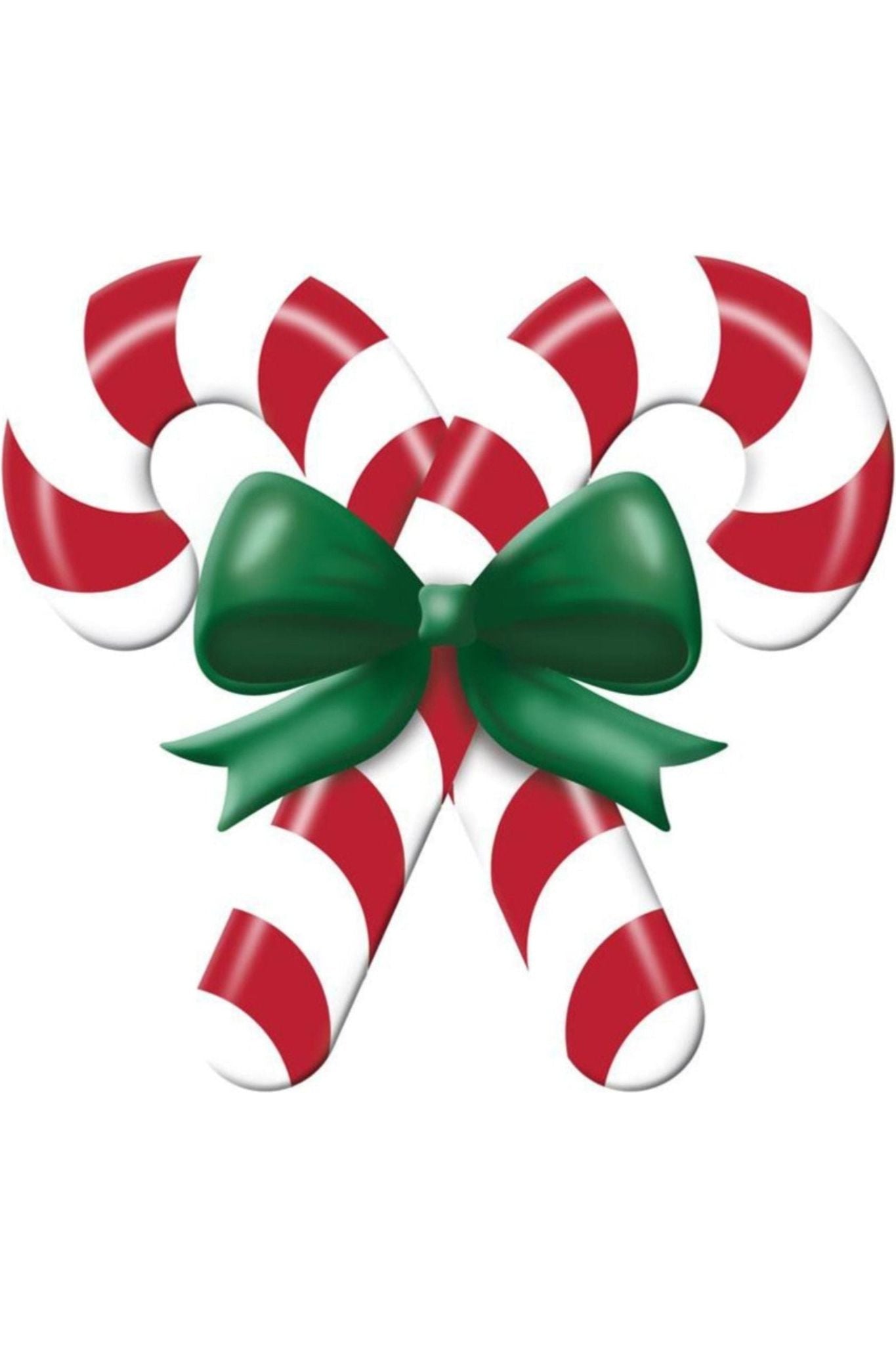 13" Metal Embossed Candy Canes: Red/White - Michelle's aDOORable Creations - Wooden/Metal Signs