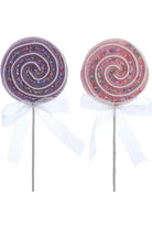 13" Pink and Purple Lollipop Picks (Asst 2) - Michelle's aDOORable Creations - Sprays and Picks