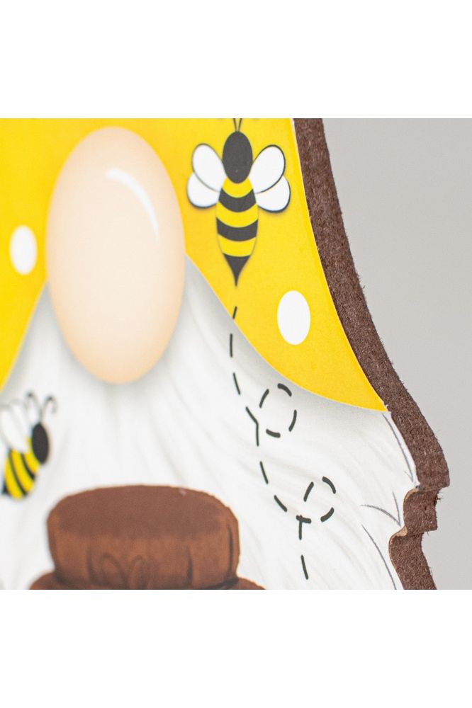 Shop For 13" Wooden Gnome Shaped Sign: Bumble Bee AP7131