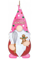 13" Wooden Gnome Shaped Sign: Happiness Gnomemade - Michelle's aDOORable Creations - Wooden/Metal Signs