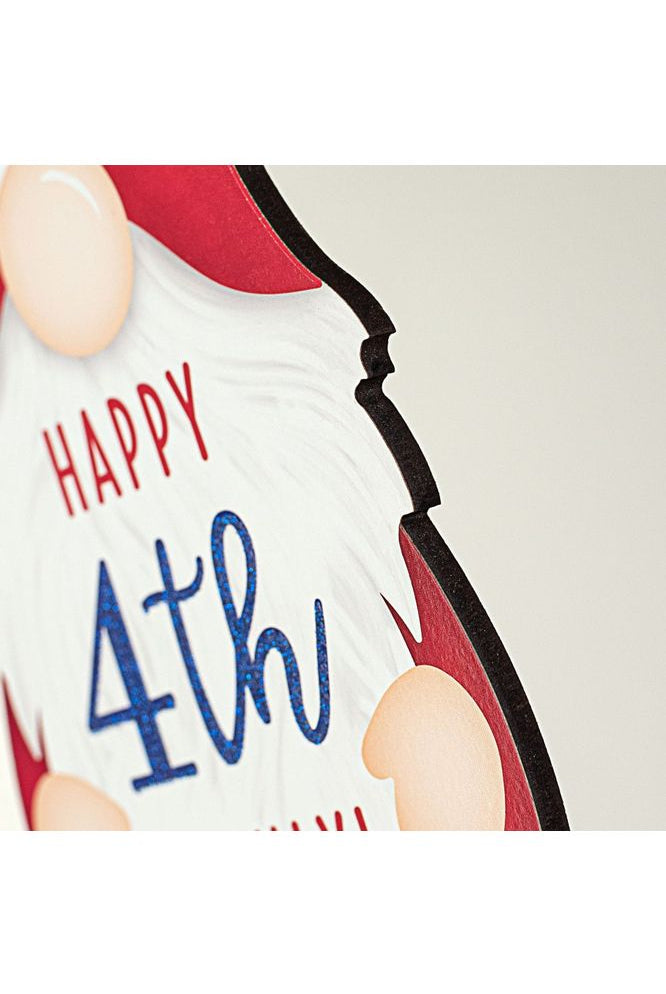 Shop For 13" Wooden Gnome Shaped Sign: Patriotic Gnome AP8903