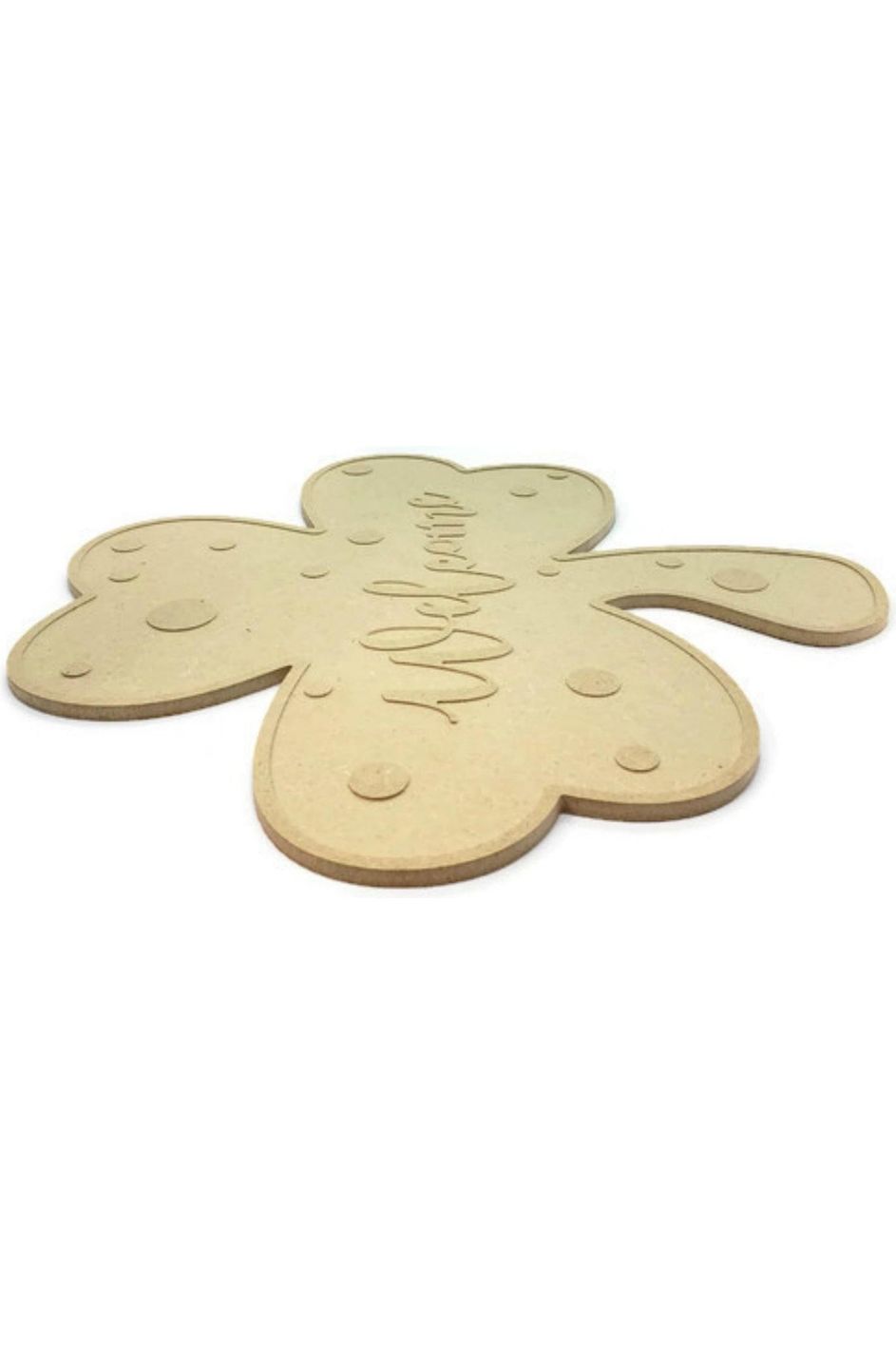 Shop For 14" Unpainted MDF Clover Welcome Sign