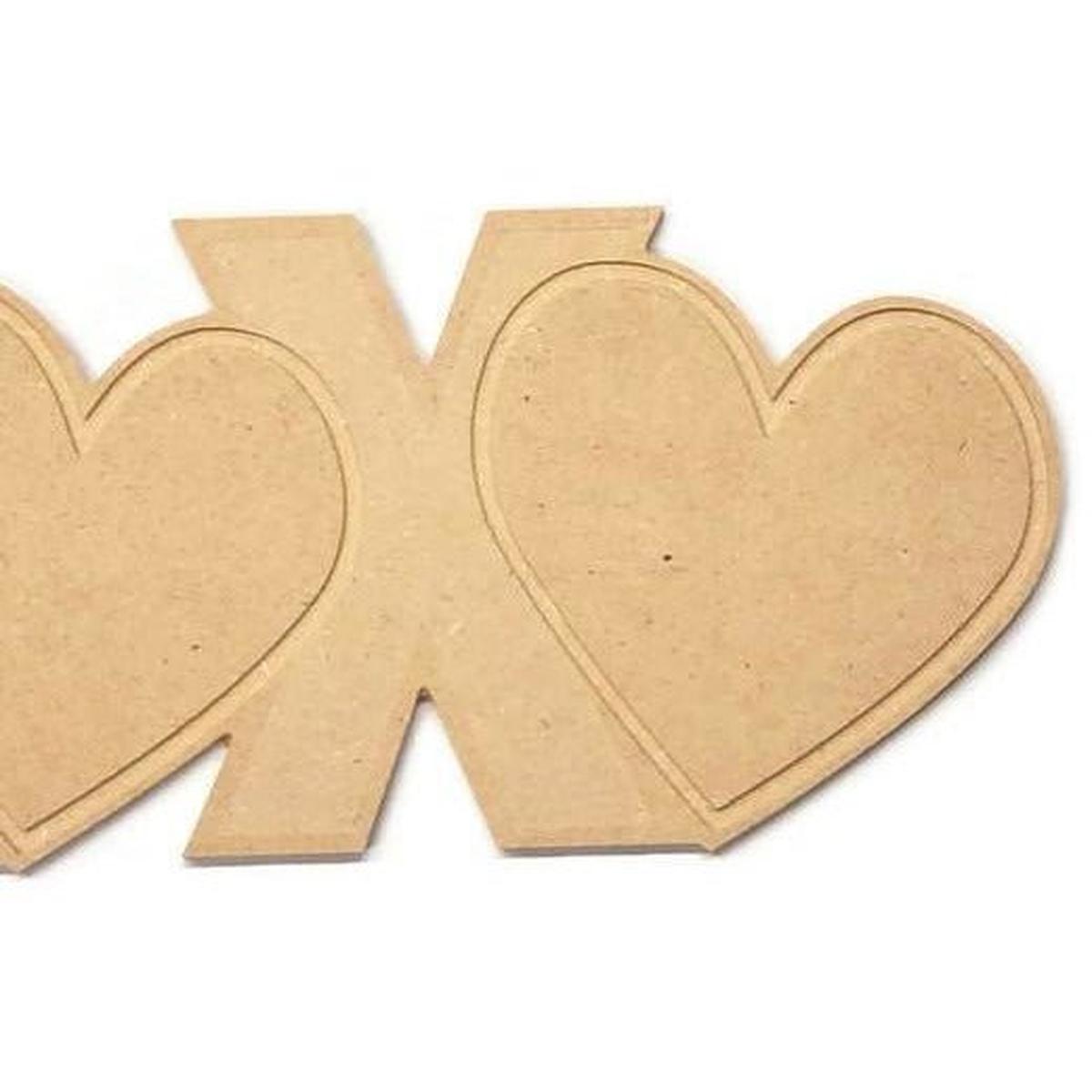 Shop For 14" Unpainted MDF XOXO Word Cutout at Michelle's aDOORable Creations