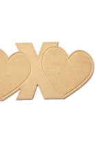 14" Unpainted MDF XOXO Word Cutout - Michelle's aDOORable Creations - Unfinished Wood Cutouts