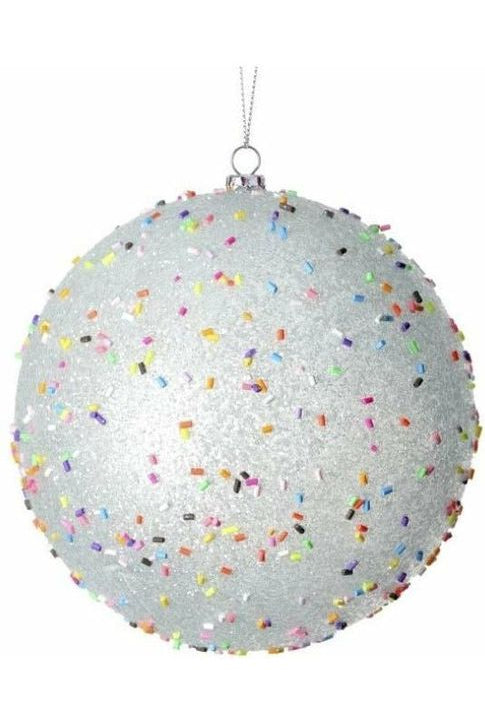 140MM Candy Sprinkle Balls Ornaments: Blue (Set of 2) - Michelle's aDOORable Creations - Holiday Ornaments