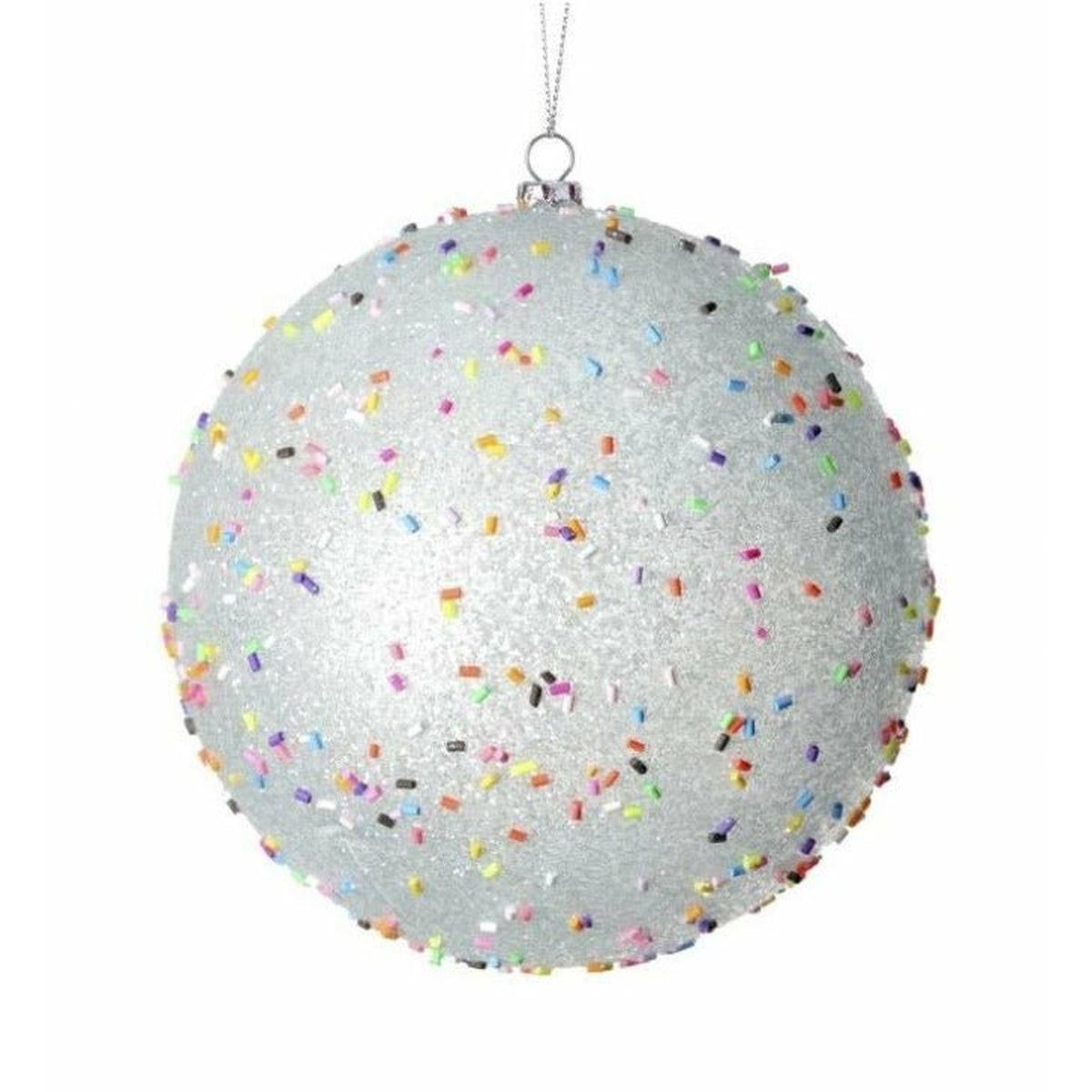 Shop For 140MM Candy Sprinkle Balls Ornaments: Blue (Set of 2) at Michelle's aDOORable Creations