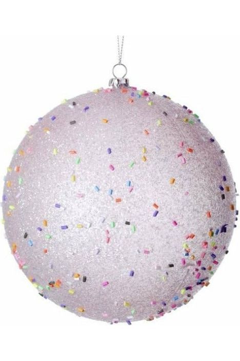 140MM Candy Sprinkle Balls Ornaments: Pink (Set of 2) - Michelle's aDOORable Creations - Holiday Ornaments