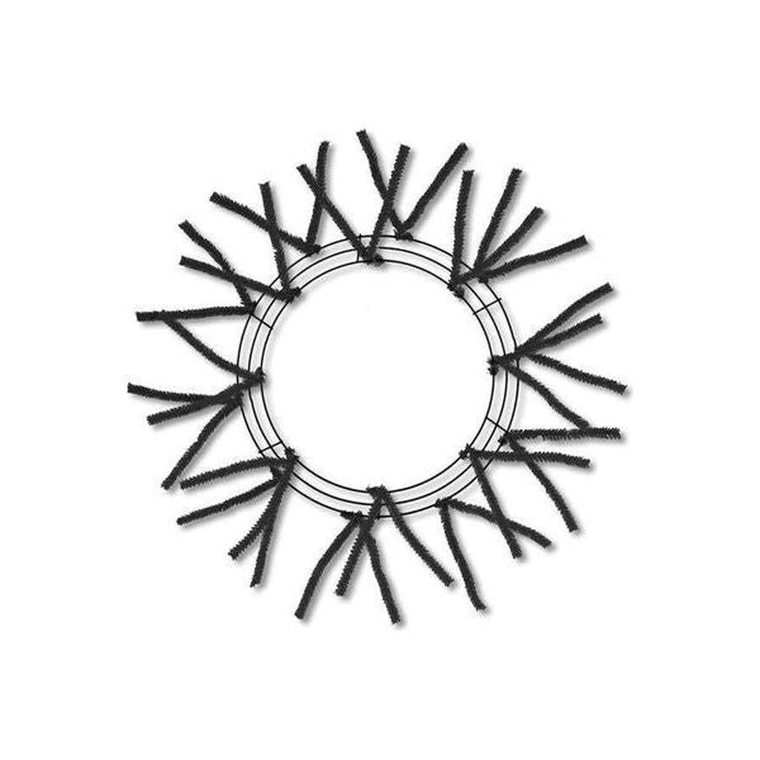 15-24" Pencil Work Wreath Form: Black