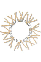 15-24" Pencil Work Wreath Form: Burlap - Michelle's aDOORable Creations - Work Wreath Form