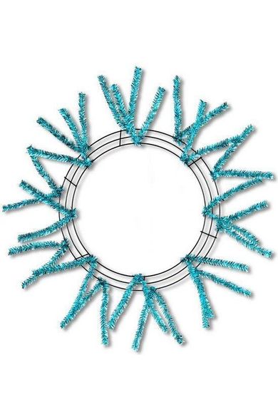 15-24" Pencil Work Wreath Form: Metallic Turquoise - Michelle's aDOORable Creations - Work Wreath Form