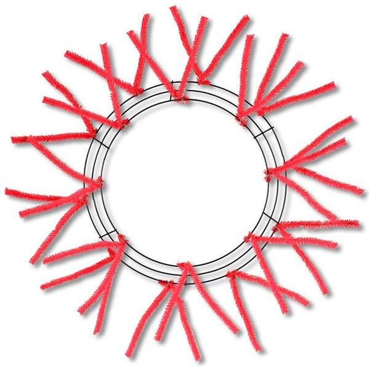Shop For 15 - 24" Pencil Work Wreath Form: Red at Michelle's aDOORable Creations