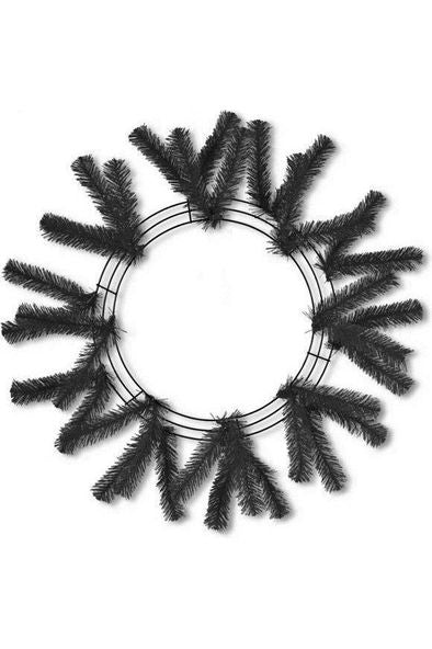 Shop For 15 - 24" Tinsel Work Wreath Form: Black at Michelle's aDOORable Creations