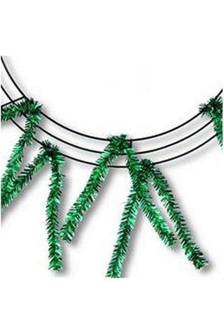 Shop For 15-24" Tinsel Work Wreath Form: Emerald Green XX751106