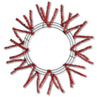 15-24" Tinsel Work Wreath Form: Metallic Red - Michelle's aDOORable Creations - Work Wreath Form