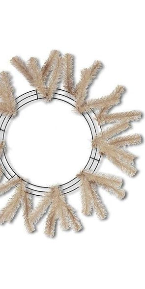 15-24" Work Wreath Form: Burlap - Michelle's aDOORable Creations - Work Wreath Form