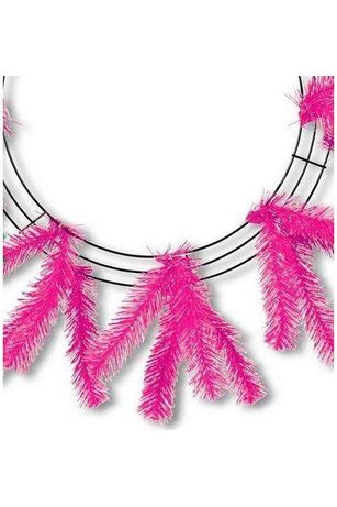Shop For 15-24" Work Wreath Form: Hot Pink XX748811
