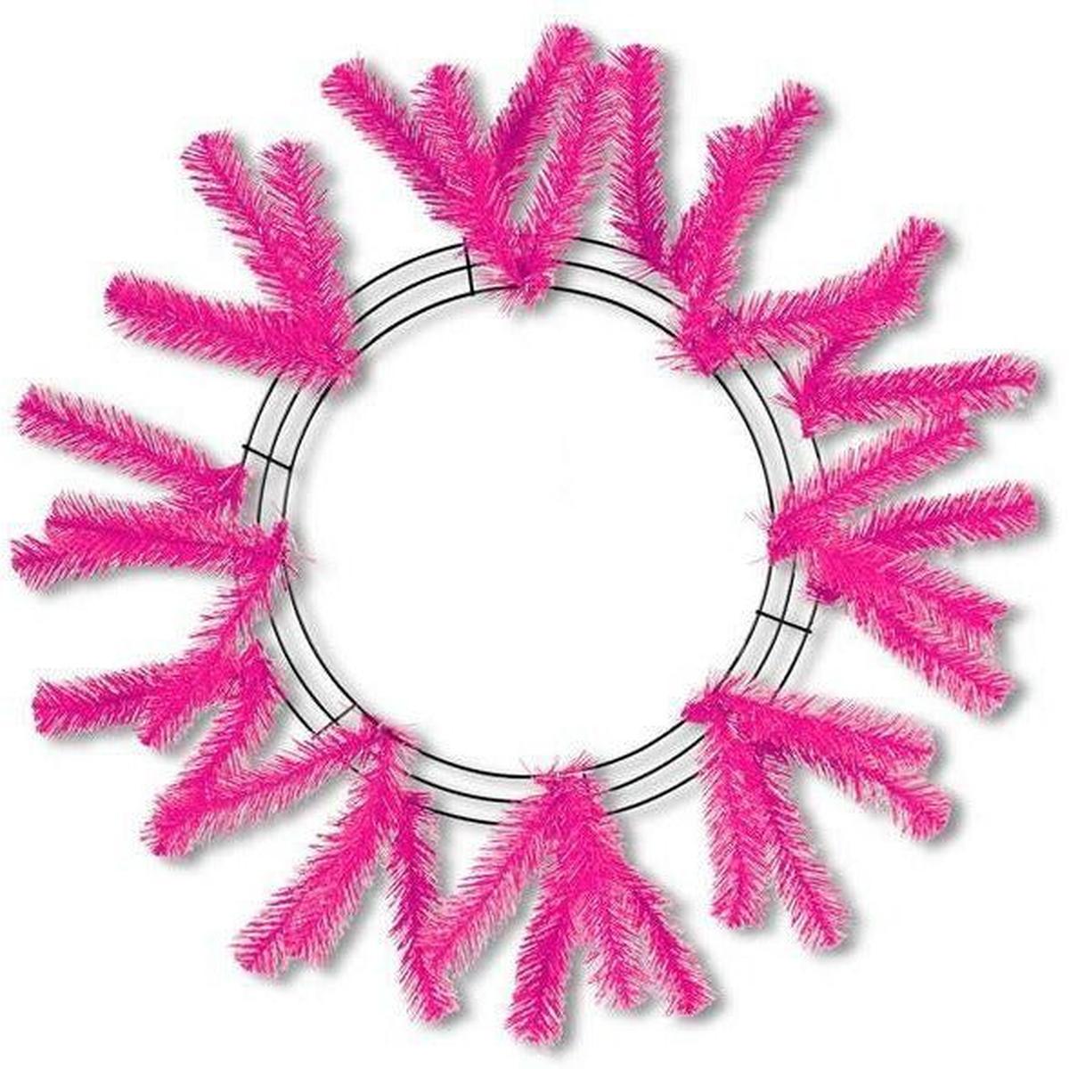Shop For 15 - 24" Work Wreath Form: Hot Pink at Michelle's aDOORable Creations