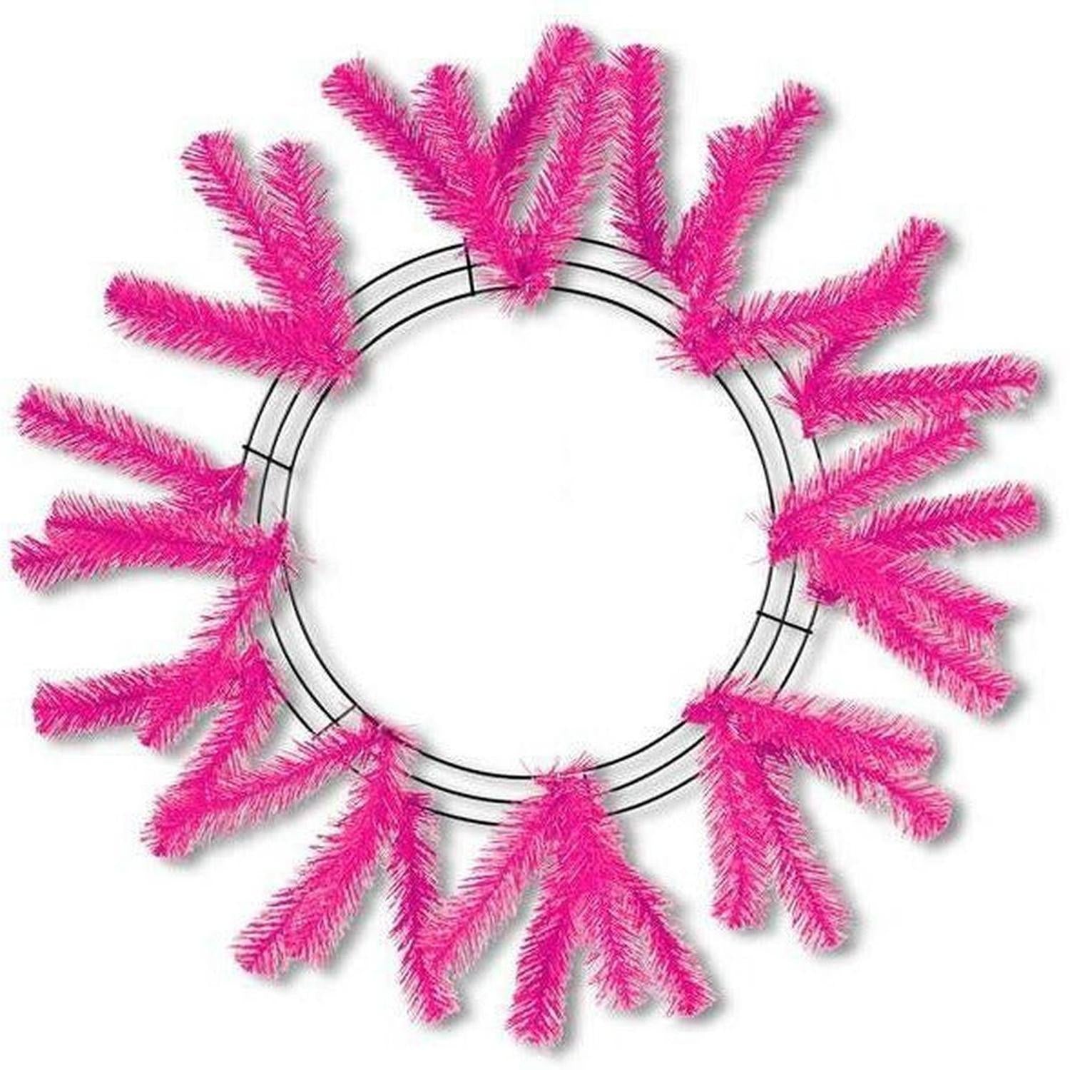 Shop For 15 - 24" Work Wreath Form: Hot Pink at Michelle's aDOORable Creations