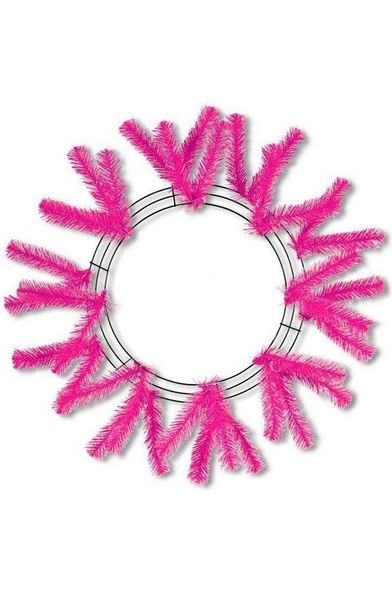 Shop For 15-24" Work Wreath Form: Hot Pink XX748811