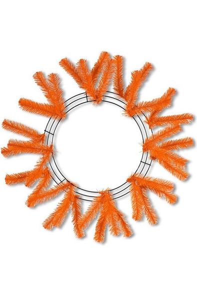 15-24" Work Wreath Form: Orange - Michelle's aDOORable Creations - Work Wreath Form